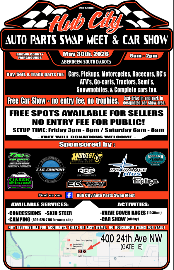 Hub City Auto Parts Swap Meet Car Show 2026